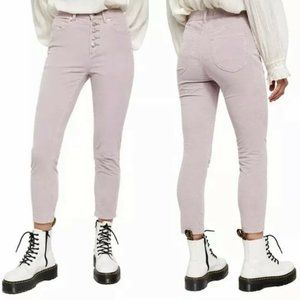 NWT Free People $88 We The Free Women Jeans 25 Sun Chaser Cord Skinny Lilac